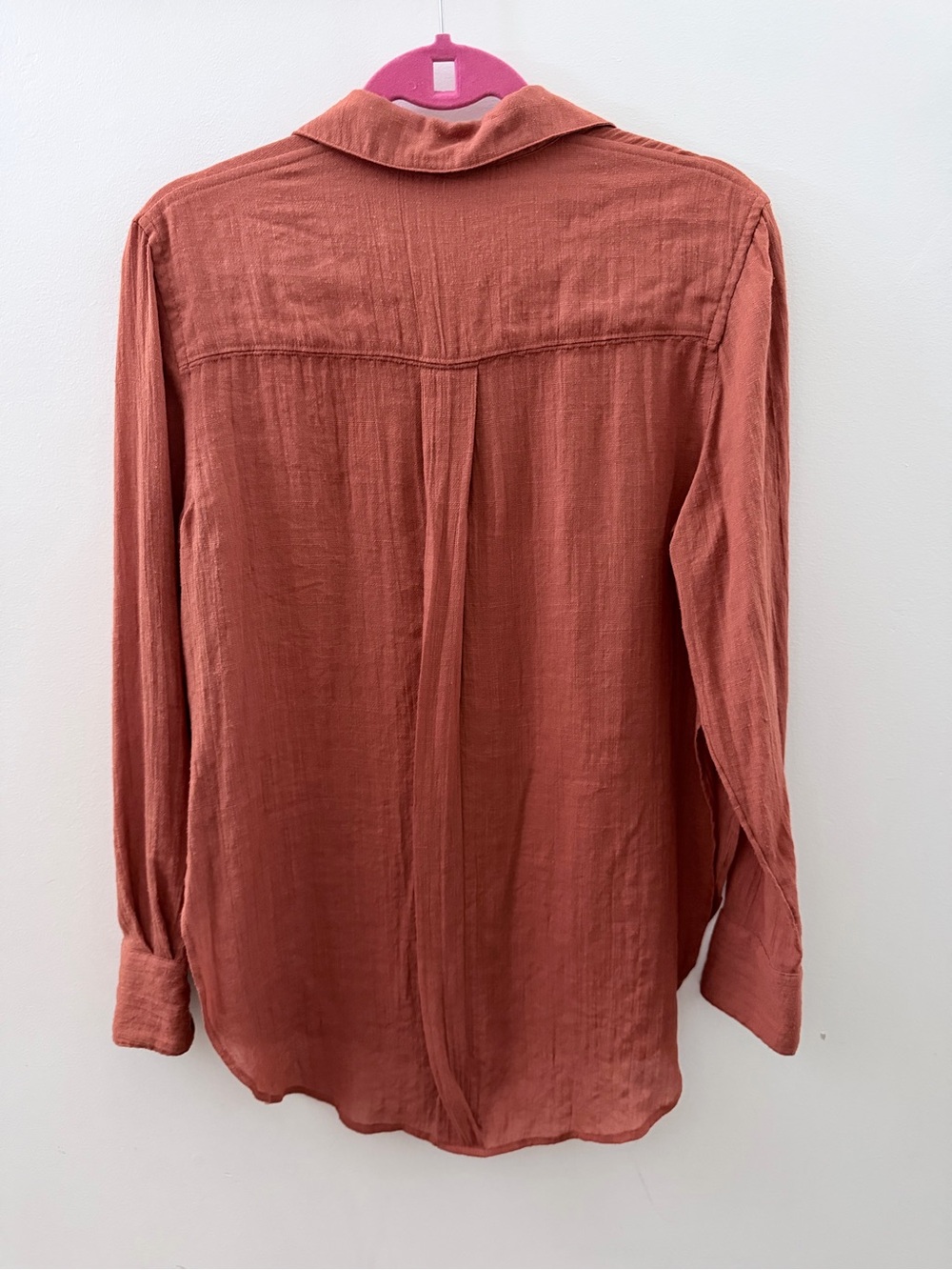Free People Rust Button-Up Top - Picture 2 of 5